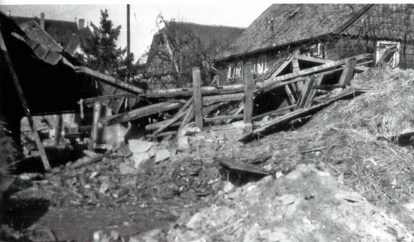Bombardierung 23.3.1943 Bäckerei Strube u. Stellm. Heuer 2 (Wird bei Klick vergrößert)