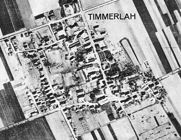 Timmerlah Luftbild 1939 (Wird bei Klick vergrößert)