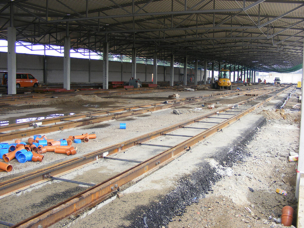 Neues Straßenbahndepot (Wird bei Klick vergrößert)