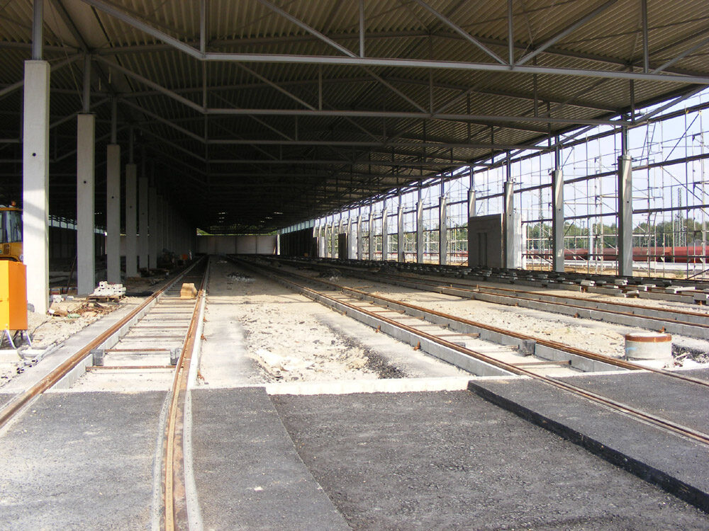 Neues Straßenbahndepot (Wird bei Klick vergrößert)