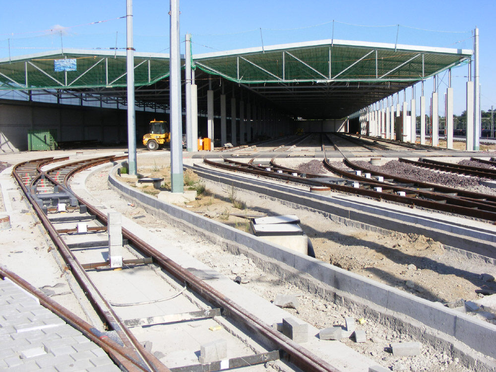 Neues Straßenbahndepot (Wird bei Klick vergrößert)