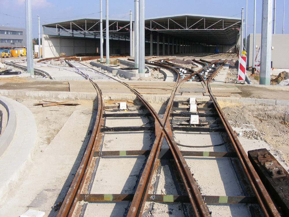 Neues Straßenbahndepot (Wird bei Klick vergrößert)