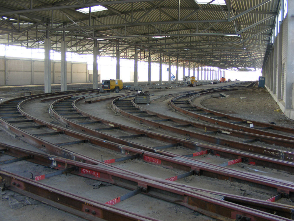 Neues Straßenbahndepot (Wird bei Klick vergrößert)