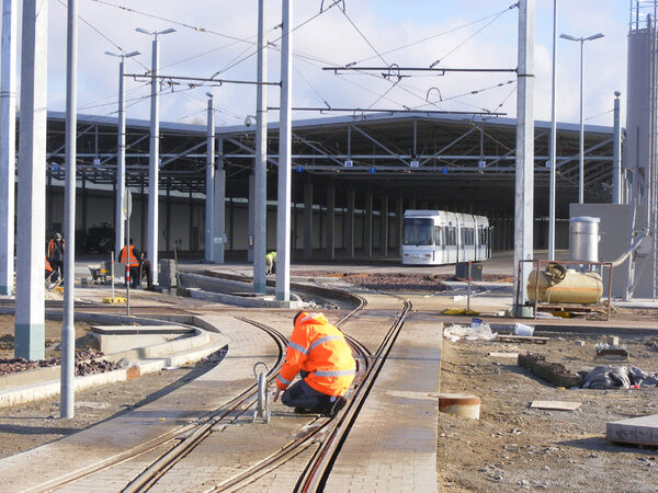 Neues Straßenbahndepot (Wird bei Klick vergrößert)