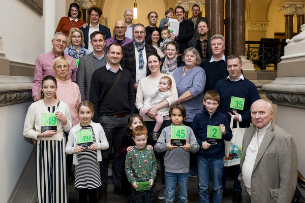 Preisträgerinnen und Preisträger der Grünen Hausnummer 2023 (Wird bei Klick vergrößert)
