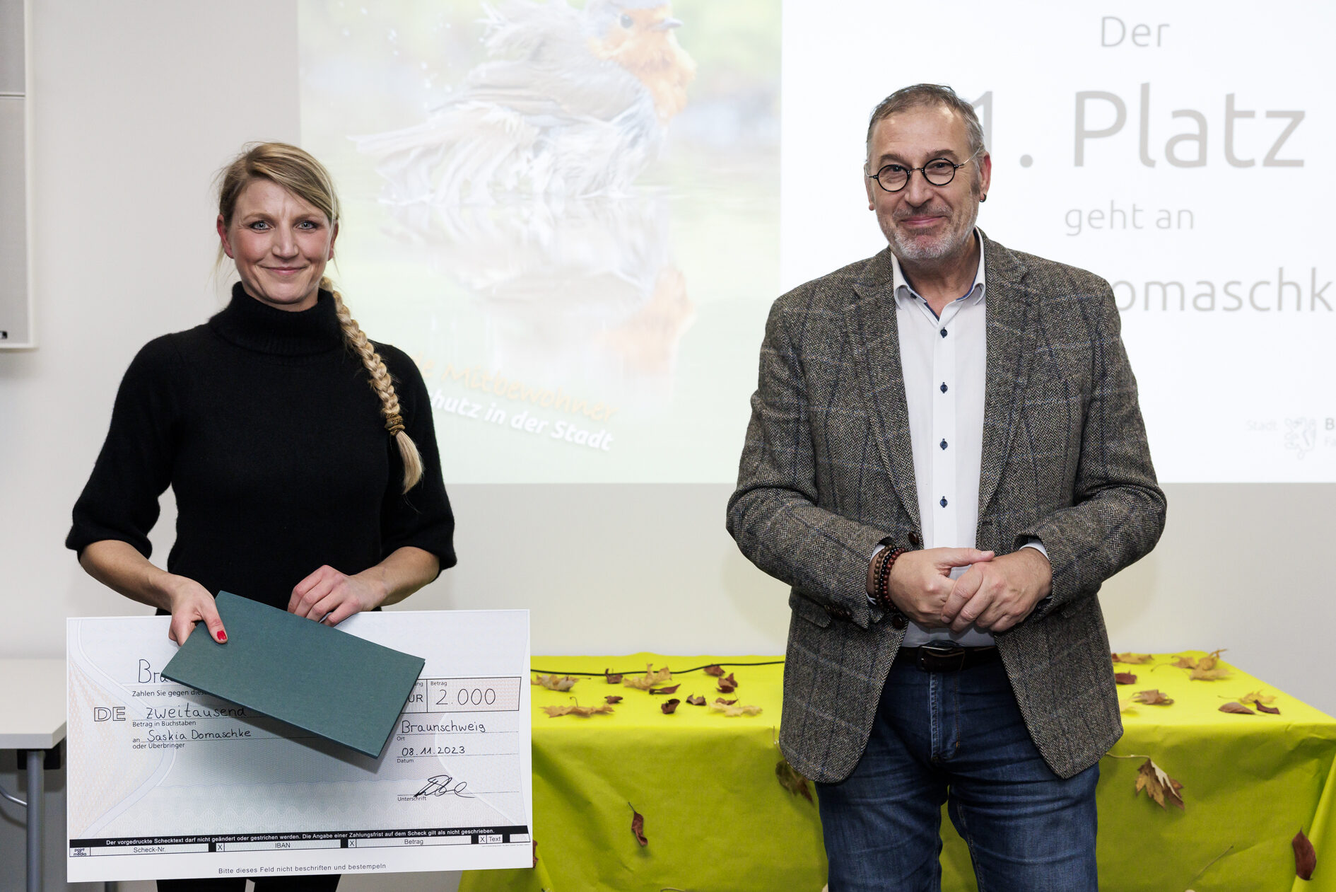 Preisübergabe Platz 1 in der Kategorie I. (Wird bei Klick vergrößert)