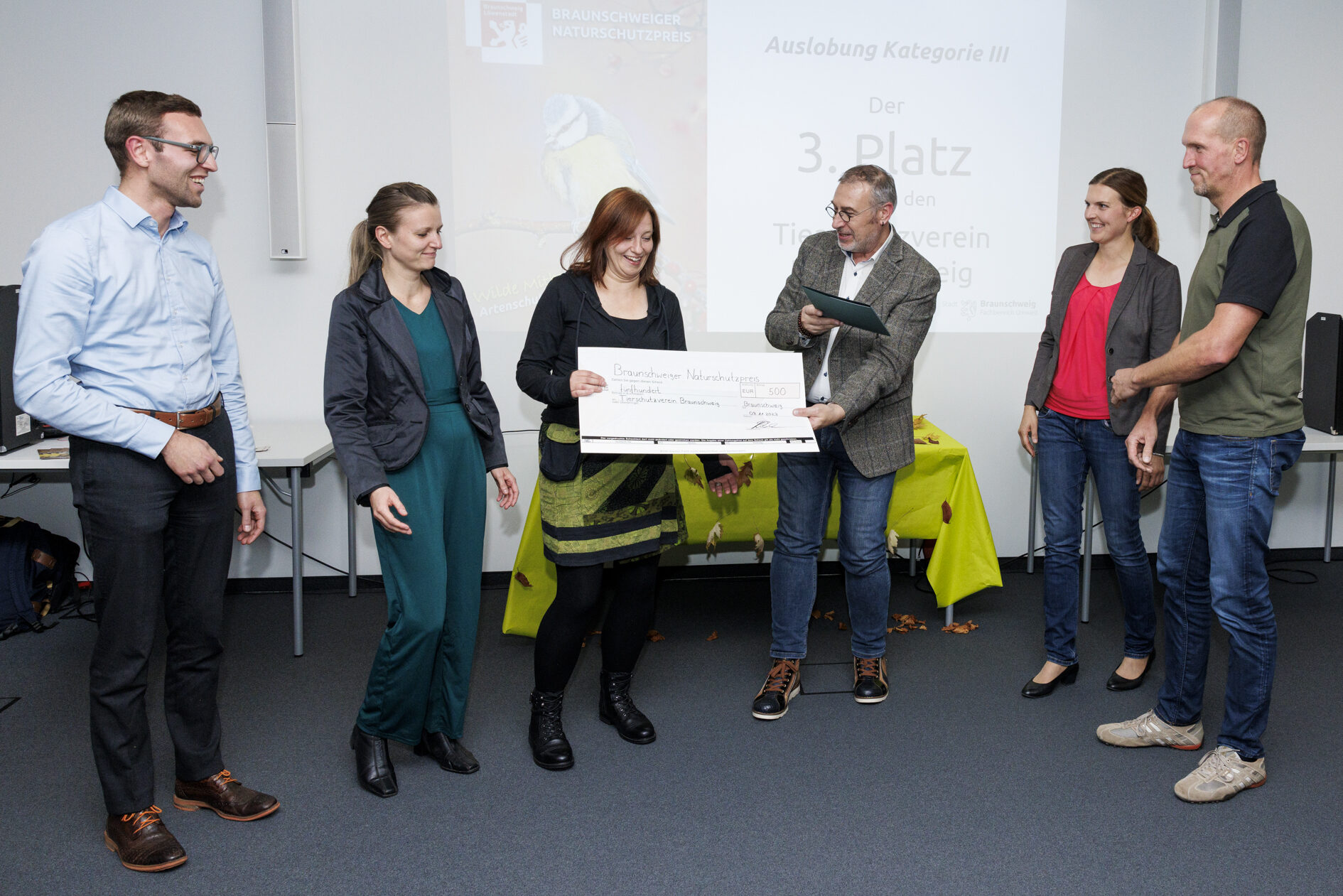 Preisübergabe Platz 3 in der Kategorie III. (Wird bei Klick vergrößert)