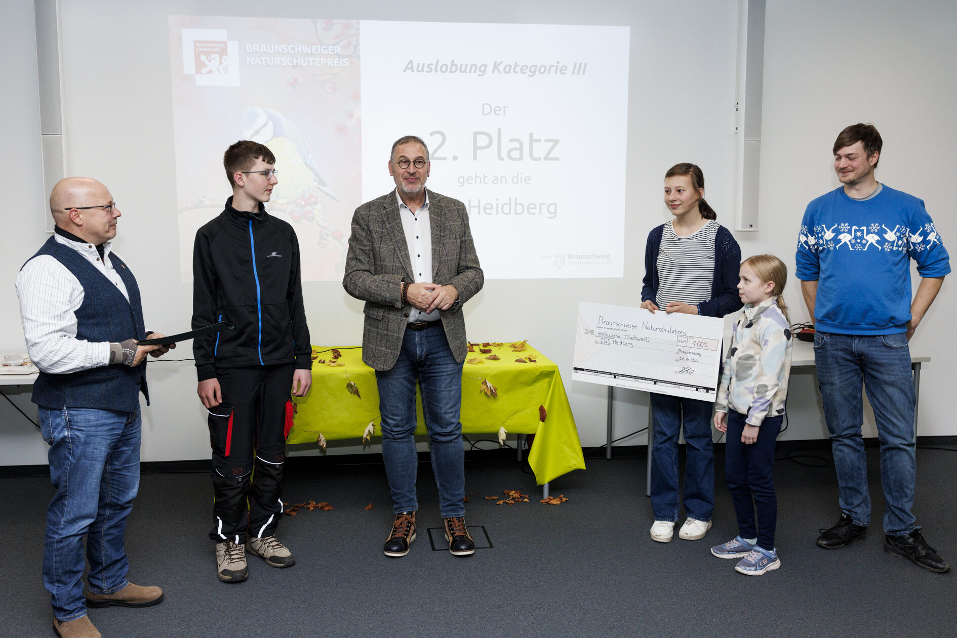 Preisübergabe Platz 2 in der Kategorie III. (Wird bei Klick vergrößert)