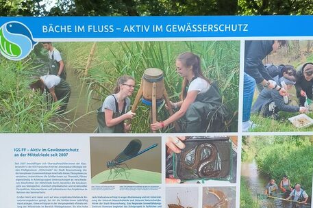 Lehrtafel Mittelriede - Aktiv im Gewässerschutz