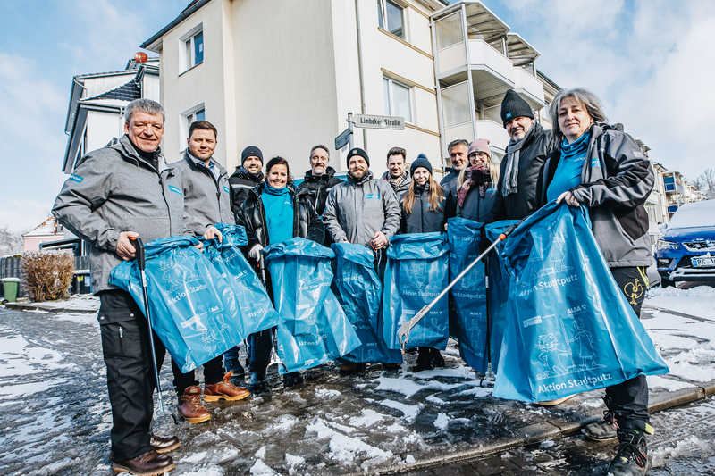 Die Mitarbeiterinnen und Mitarbeiter der Vonovia waren als starkes Team unterwegs für eine gute Sache. (Wird bei Klick vergrößert)