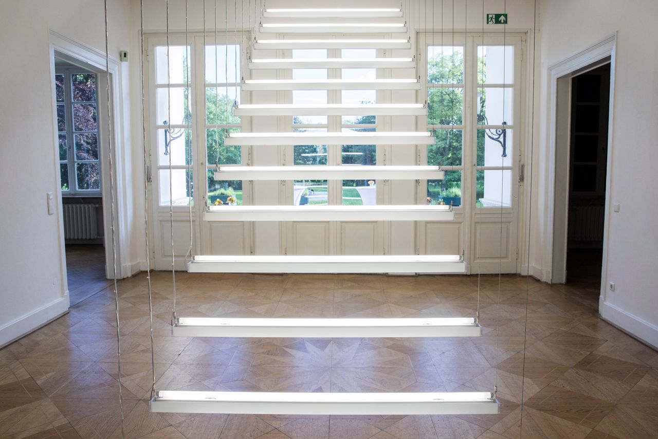 Brigitte Kowanz, Light Steps (1990/2019), Entwurfsausstellung