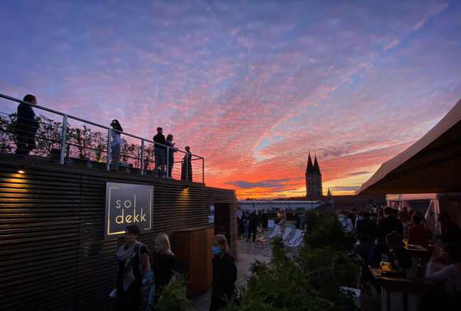 Das soldekk bei Sonnenuntergang (Wird bei Klick vergrößert)