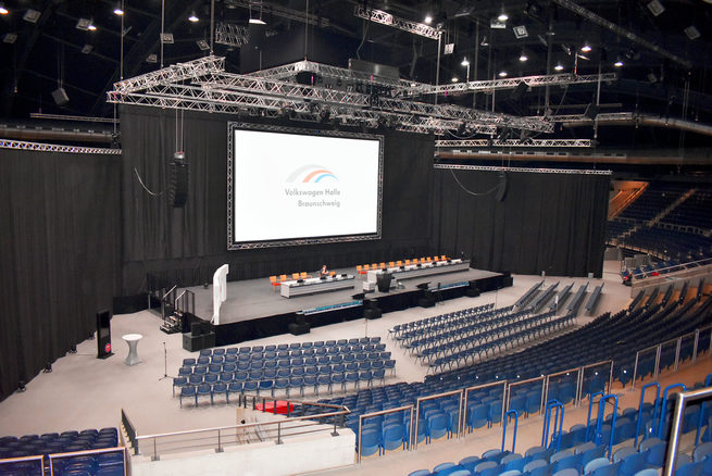 Arena Kongress (halbe Halle) Volkswagen Halle (Wird bei Klick vergrößert)