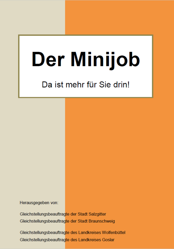 Broschürencover Minijob