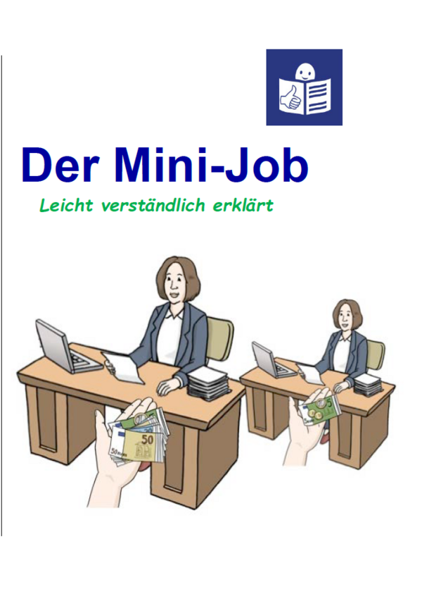 Broschürencover Der Minijob leicht verständlich erklärt