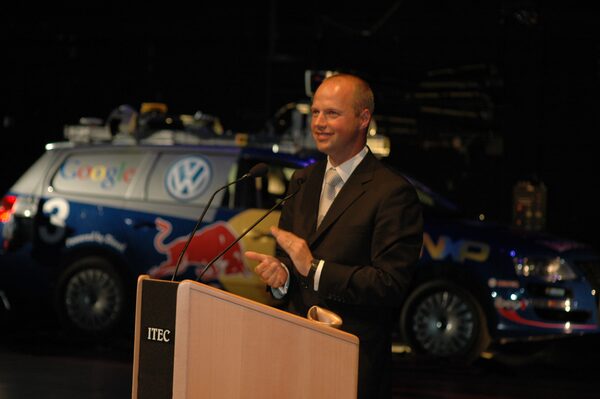 Erster Preisträger des neu ausgelobten Braunschweiger Forschungspreises 2007: Prof. Dr. Sebastian Thrun, Stanford University (Wird bei Klick vergrößert)