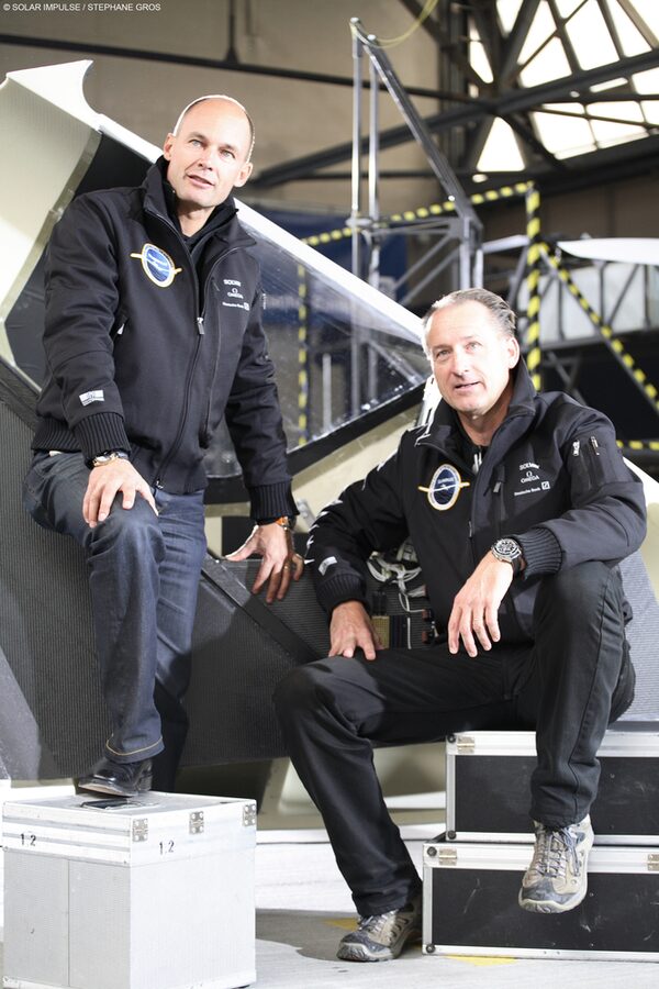 Die Preisträger des Braunschweiger Forschungspreises 2009: Dr. Bertrand Piccard und André Borschberg (Wird bei Klick vergrößert)