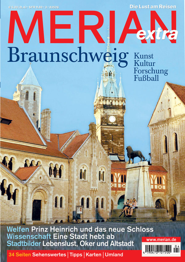 Im August 2016 erscheint eine Braunschweig-Ausgabe des Reise- und Kulturmagazins Merian. Anlass ist die Neueröffnung des Herzog Anton Ulrich-Museums. Zuletzt erschien im August 2006 ein Merian extra über die Löwenstadt. (Wird bei Klick vergrößert)