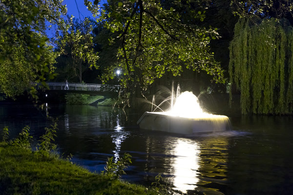 Internationale Lichtkunst lässt Braunschweig bis zum 9. Oktober leuchten. (Wird bei Klick vergrößert)
