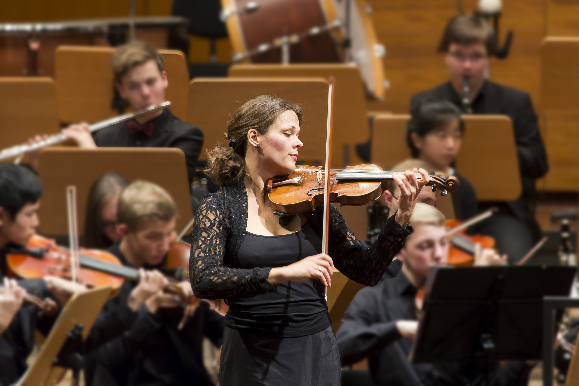 Eröffnungskonzert, Jugend-Sinfonie-Orchester, Solistin: Susanne Busch (Wird bei Klick vergrößert)