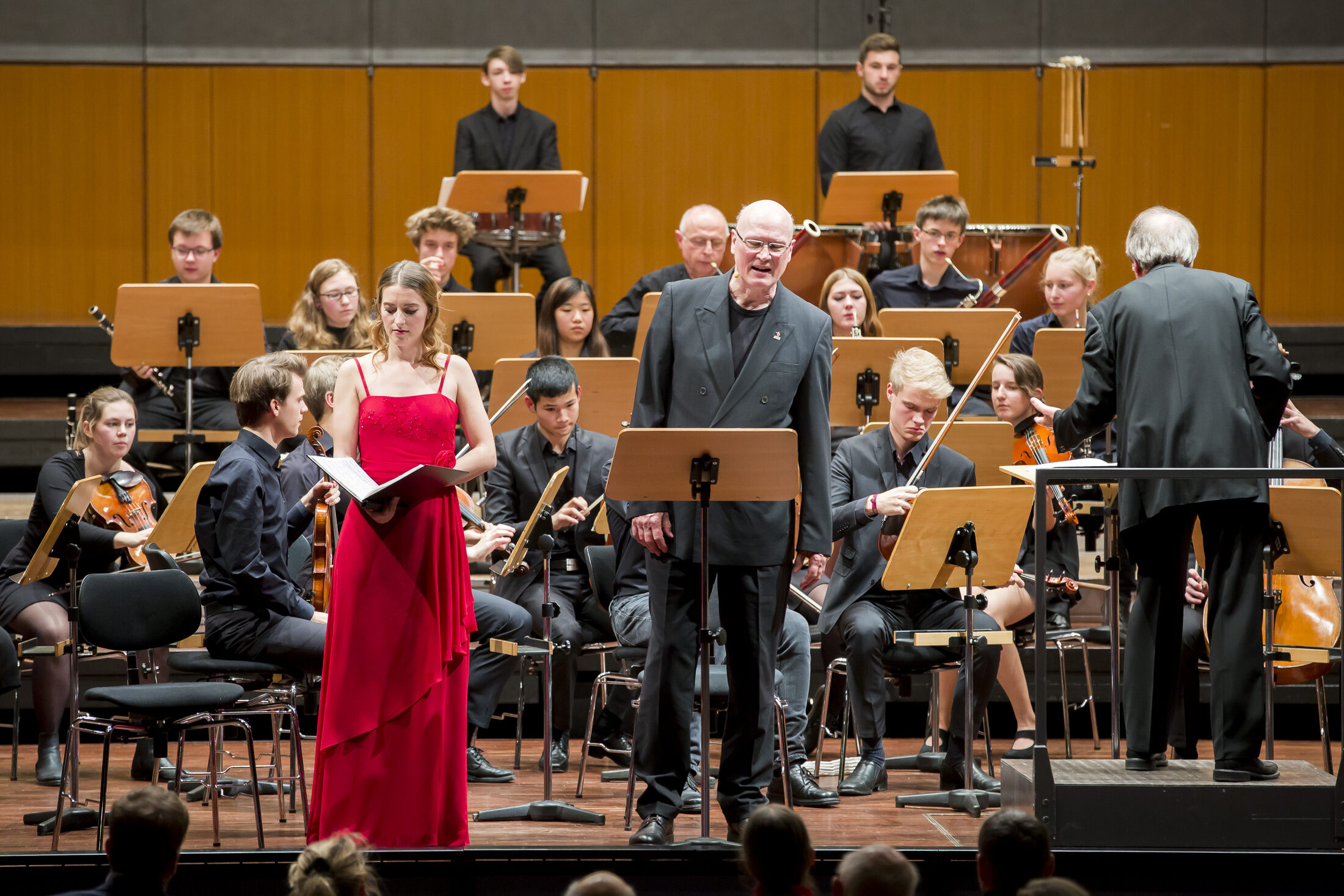 Eröffnungskonzert, Jugend-Sinfonie-Orchester, Sopran: Maximiliane Schünemann, Sprecher: Klaus Lembke (Wird bei Klick vergrößert)