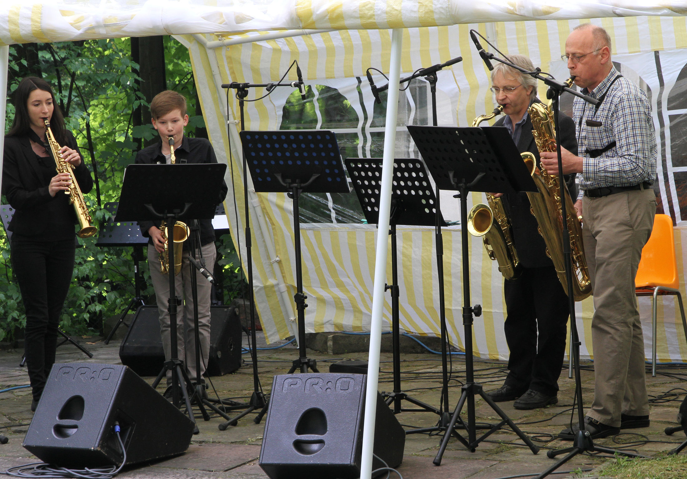 Saxophon-Quartett, Foto: Rothe (Wird bei Klick vergrößert)