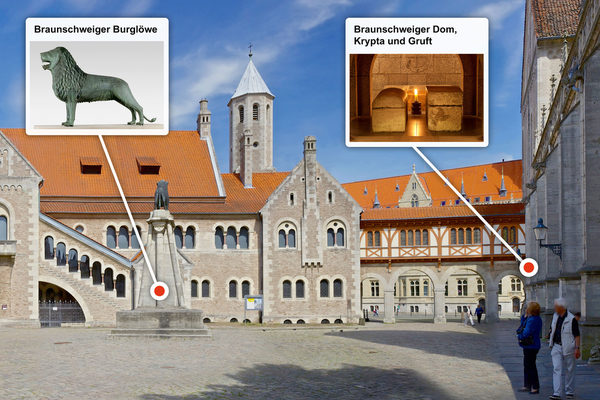 AR-Ansicht auf dem Burgplatz (Wird bei Klick vergrößert)