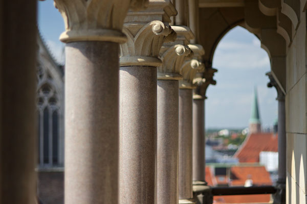 Rathausturm - Blick über die Stadt (Wird bei Klick vergrößert)