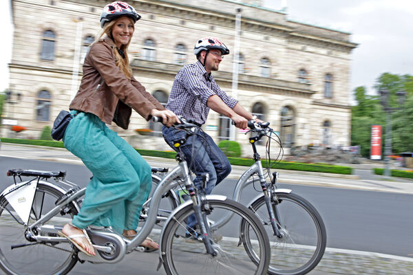 auf dem Fahrrad unterwegs durch Braunschweig (Wird bei Klick vergrößert)