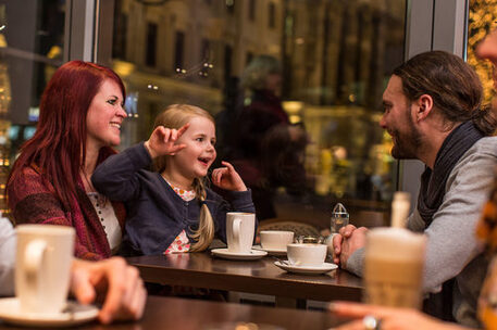 Cafébesuch mit Kindern in der Löwenstadt