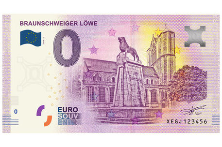 0 Euro Souvenir-Note