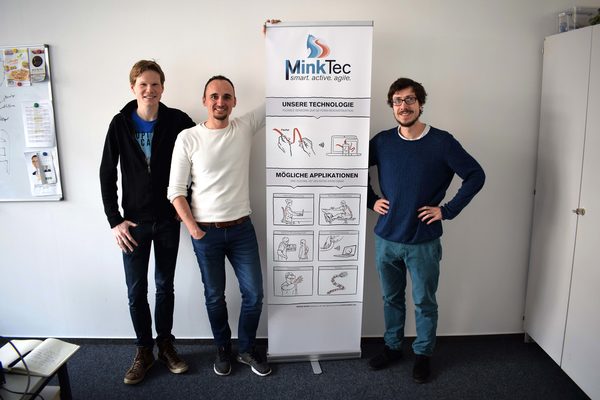 Die MinkTec GmbH will mit ihrem flexiblen Sensorstreifen in der Medizintechnik Fuß fassen. (Wird bei Klick vergrößert)