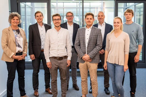 Verabschiedung Start-ups der fünften Betreuungsrunde Accelerator W.IN (Wird bei Klick vergrößert)