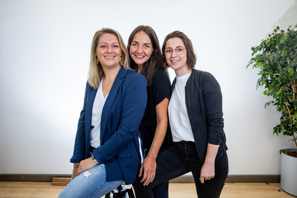 v.l.n.r.: Stephanie Höfer (heyPARENTS), Vanessa Cristalli (Lieblingsmensch) und Karoline Gassmann (heyPARENTS) gehören zu den Gründerinnen und Gründern, die bei der 10. Braunschweiger Gründungswoche ihre Erfahrungen weitergeben. (Wird bei Klick vergrößert)