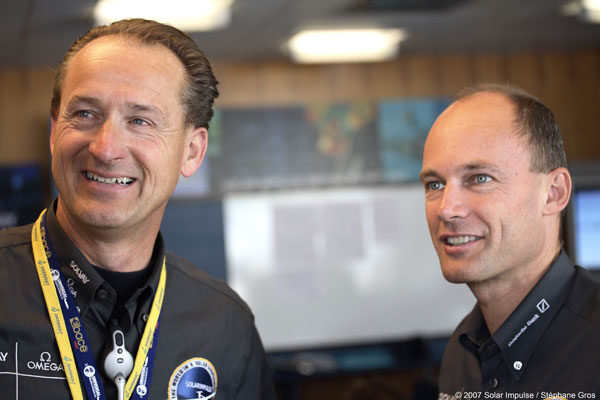 Portrait: André Borschberg und Dr. Bertrand Piccard (Wird bei Klick vergrößert)