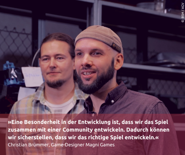 Zitat Christian Brümmer, Magni Games (Wird bei Klick vergrößert)