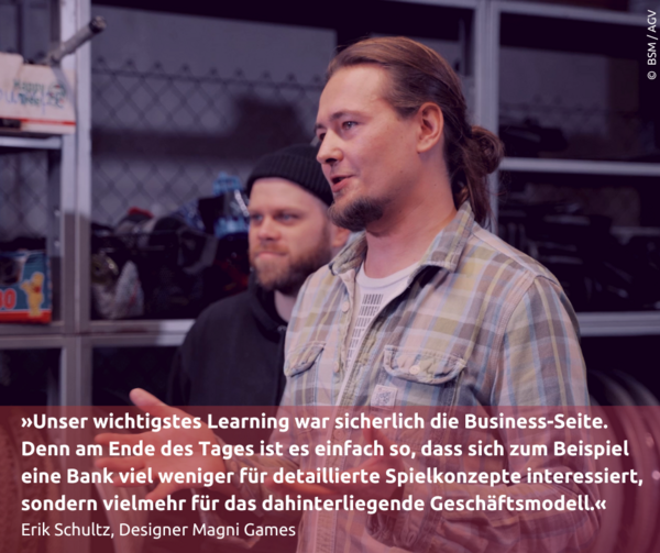 Zitat Erik Schultz, Magni Games (Wird bei Klick vergrößert)