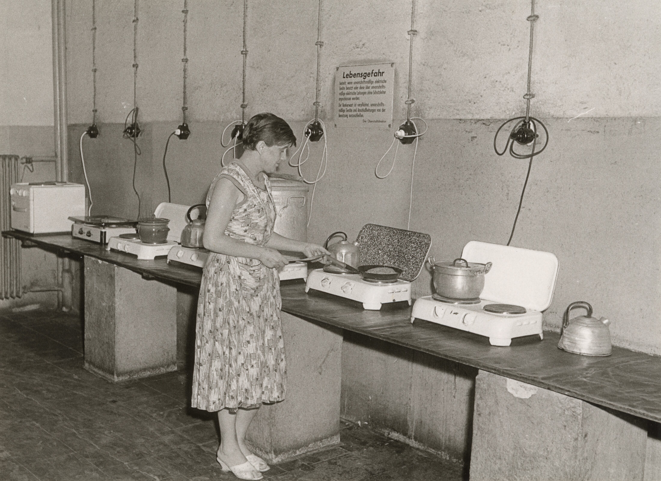 Gemeinschaftsküche Bunker (Wird bei Klick vergrößert)