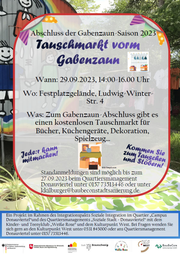 Plakat Tauschmarkt (Wird bei Klick vergrößert)