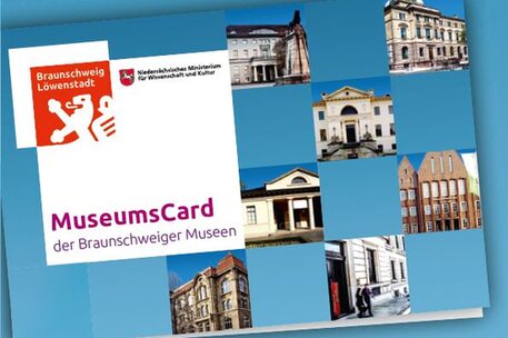 Grafik einer Klappkarte mit der Museumscard