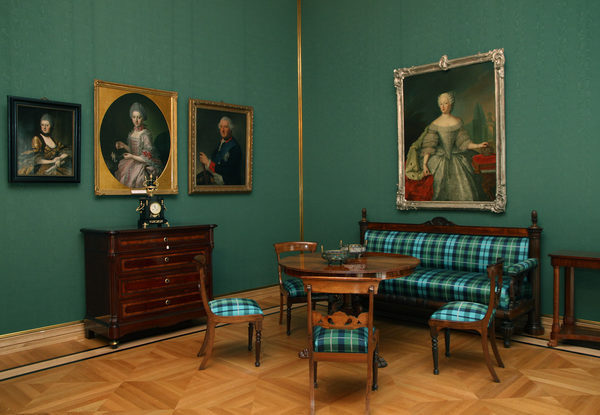 Wohn- und Arbeitszimmer im Schlossmuseum Braunschweig (Wird bei Klick vergrößert)