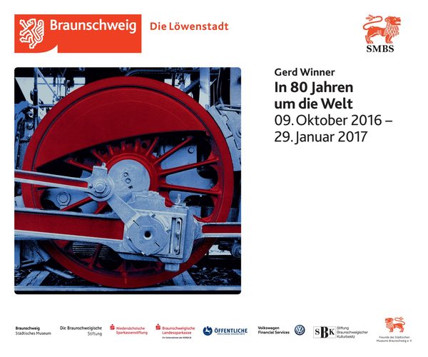 Plakat zur Ausstellung "Gerd Winner - In 80 Jahren um die Welt"