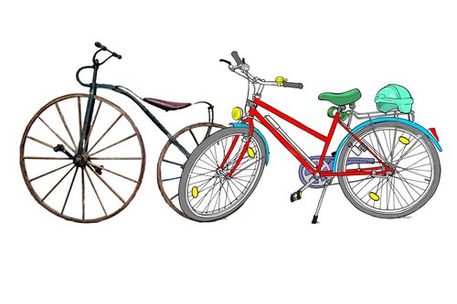 zwei Fahrräder im Vergleich