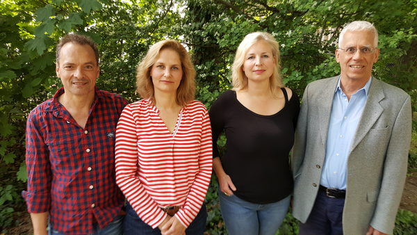 v.l.n.r. Jürgen Beck-Rebholz, Kathrin Reinhardt, Friederike Kannenberg, Gilbert Holzgang (Wird bei Klick vergrößert)