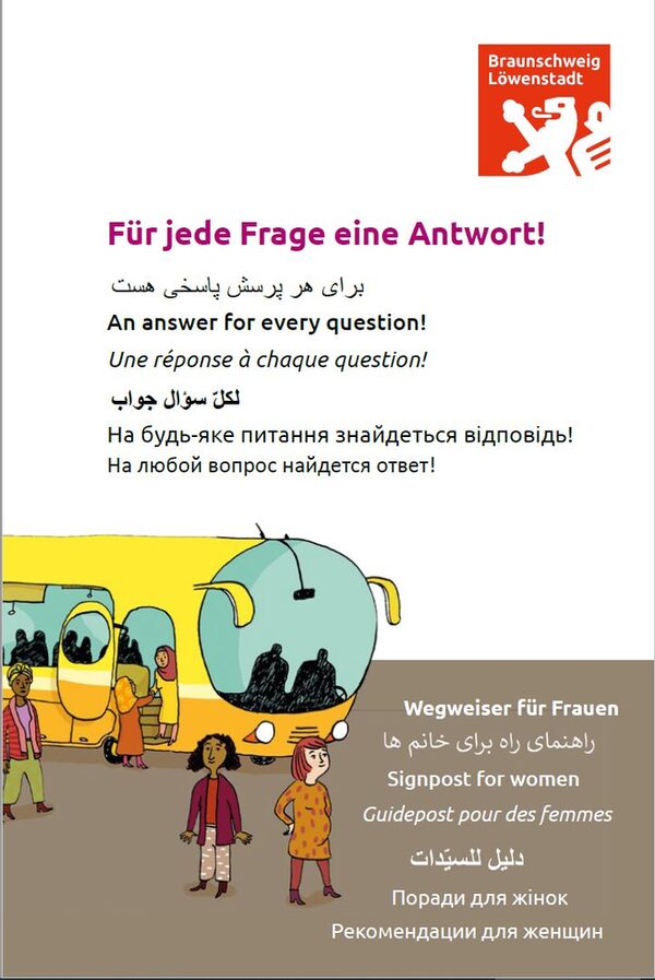 Cover der Broschüre Wegweiser für Frauen