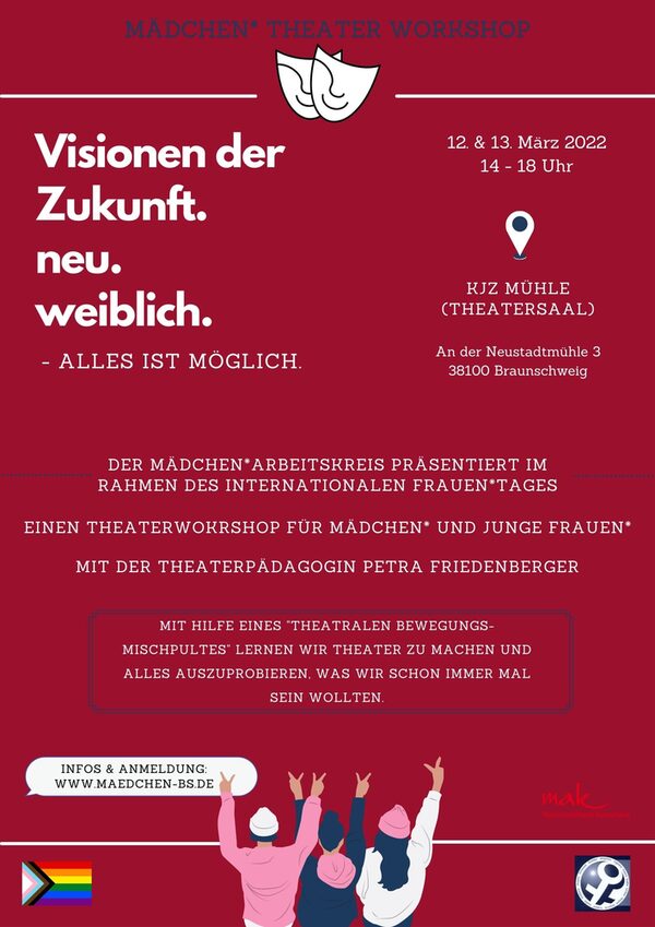 Plakat MAK Theaterworkshop (Wird bei Klick vergrößert)