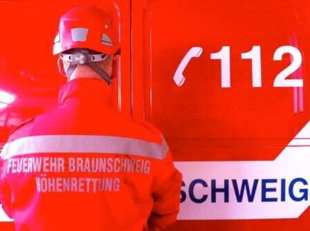 Höhenrettung Feuerwehr Braunschweig (Wird bei Klick vergrößert)