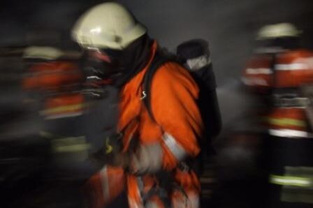 Feuerwehrmann im Einsatz