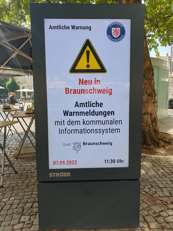 Stadtinformationstafel auf dem Kohlmarkt (Wird bei Klick vergrößert)