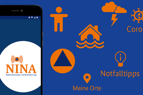 Bild von der Warn-App NINA